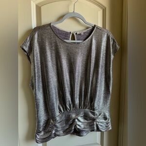 Skies are Blue Gold Sparkly Top